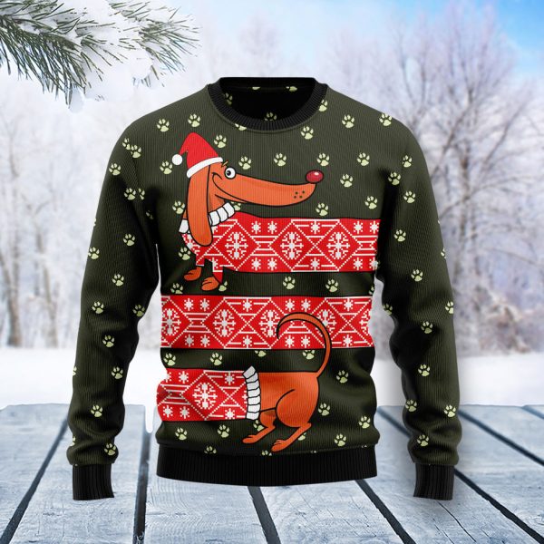 Dachshund Funny Christmas Ugly Christmas Sweater, Christmas Gift Jezsport.com