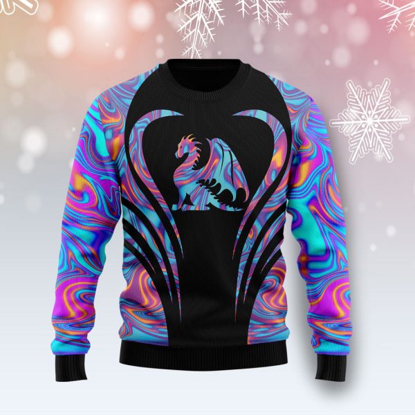 Dragon Color Ugly Christmas Sweater , Christmas Gift Jezsport.com