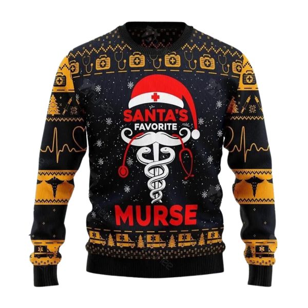 Santa Murse Ugly Christmas Sweater For Men & Women Christmas Gift Sweater Jezsport.com