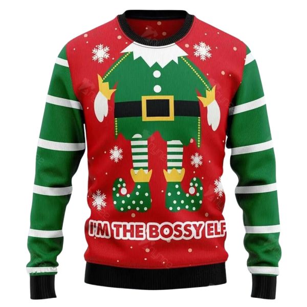 I'm The Bossy Ugly Christmas Sweater For Men & Women Christmas Gift Sweater Jezsport.com