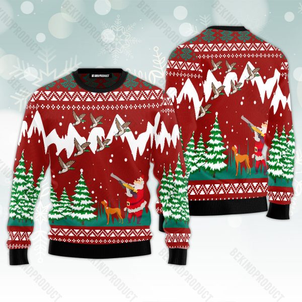 Duck Hunting Christmas Is Coming Ugly Christmas Sweater For Men & Women Christmas Gift Sweater Jezsport.com