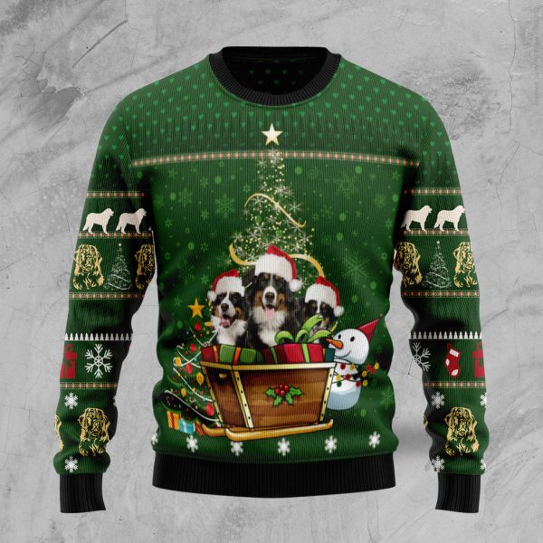 Bernese Mountain Dog Group Xmas Ugly Christmas Sweater, Christmas Gift Jezsport.com