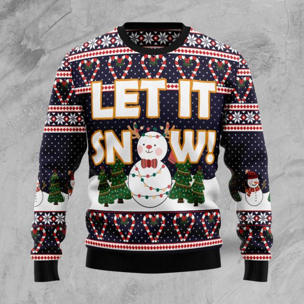 Let It Snow Ugly Christmas Sweater, Christmas Gift Jezsport.com