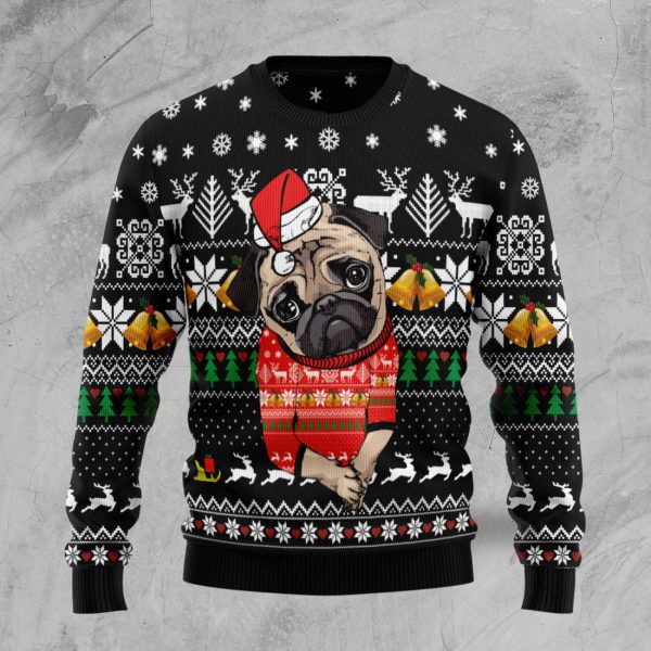 Lovely Pug - Ugly Christmas Sweater Jezsport.com