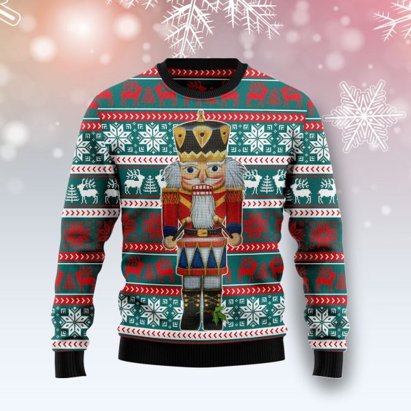 Nutcracker and Drum - Ugly Christmas Sweater , Christmas Gift Jezsport.com