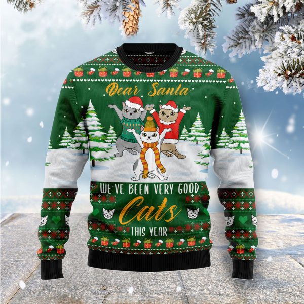 We‘re Been Very Good Cats This Year Ugly Christmas Sweater, Christmas Gift Jezsport.com