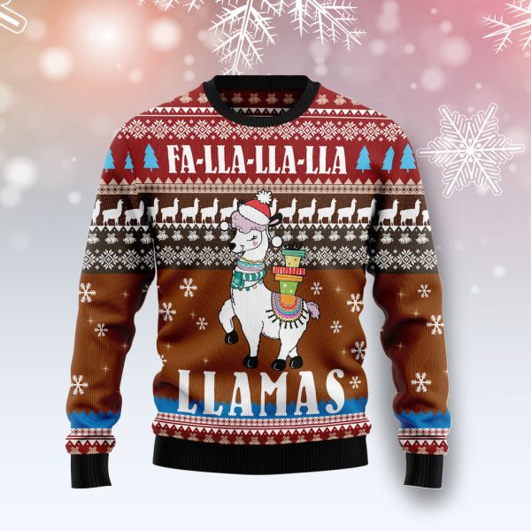 Fa Lla Lla Llamas Ugly Christmas Sweater, Christmas Gift Jezsport.com