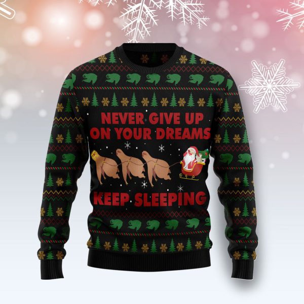 Sloth Keep Sleeping - Ugly Christmas Sweater , Christmas Gift Jezsport.com