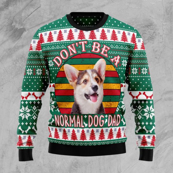 Welsh Corgi Dog Dad Ugly Christmas Sweater Jezsport.com