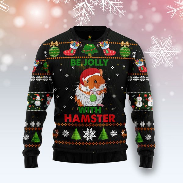 Hamster Be Jolly Ugly Christmas Sweater Jezsport.com