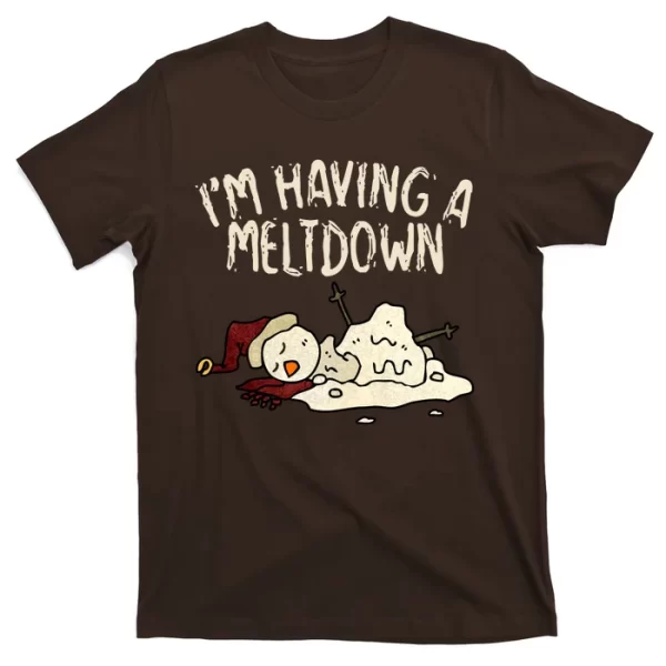 I'm Having A Meltdown Funny Snowman T Shirt For Men, Christmas Shirt For Girl Jezsport.com