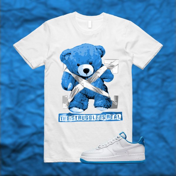 STRUG T Shirt to match Air Force 1 '07 Light Photo Blue ,DR9867-101 Jezsport.com