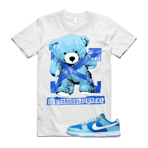 White STRUG T Shirt to match Dunk Low Argon Blue Flash Marina Dutch UNC University VaporMax Plus Chill ,DJ6188-400 Jezsport.com