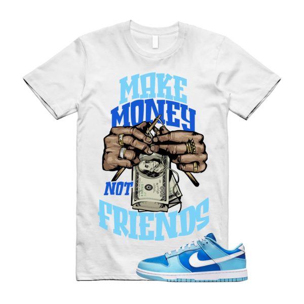 White MM T Shirt to match Dunk Low Argon Blue Flash Marina Dutch UNC University VaporMax Plus Chill ,DJ6188-400 Jezsport.com