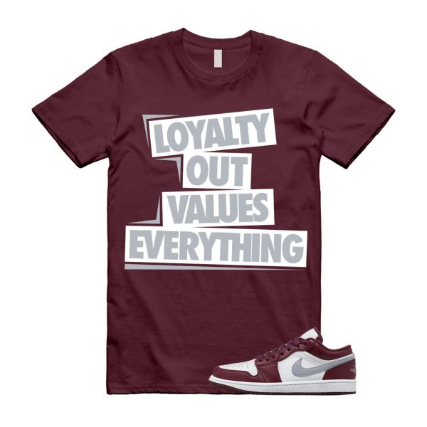 Bordeaux 1 Maroon Cherrywood Low Red White Cement Grey Wine T Shirt Match LOVE ,553558-615 Jezsport.com