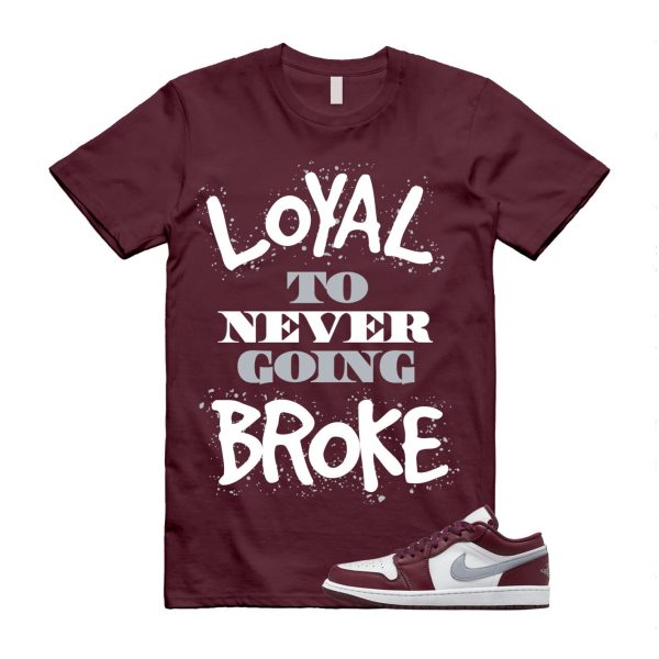 Bordeaux 1 Maroon Cherrywood Low Red White Cement Grey Wine T Shirt Match NB Jezsport.com