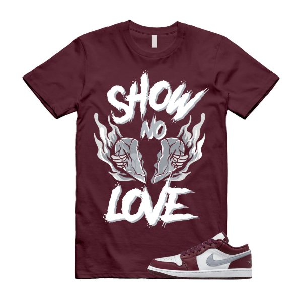 Bordeaux 1 Maroon Cherrywood Low Red White Cement Grey Wine T Shirt Match NO LOVE ,553558-615 Jezsport.com