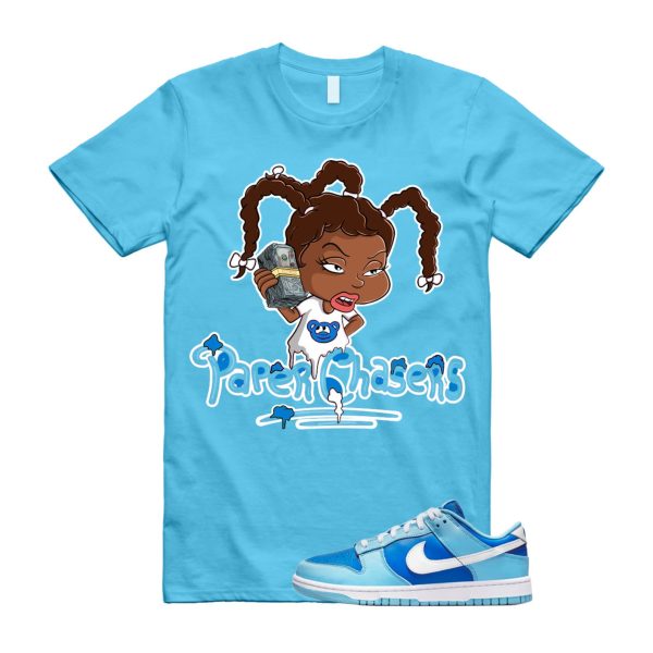 PC T Shirt to match Dunk Low Argon Blue Flash Marina Dutch UNC University VaporMax Plus Chill ,DJ6188-400 Jezsport.com