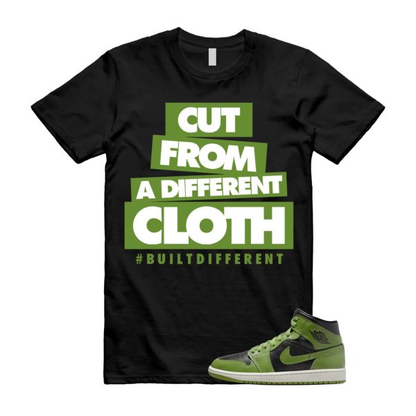 CLOTH T Shirt to match 1 Mid Altitude Green Heather Sail Black Snakeskin Snake Mean Electric Chlorophyll, BQ6472-031 Jezsport.com