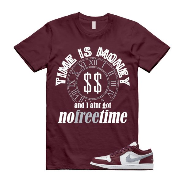 Bordeaux 1 Maroon Cherrywood Low Red White Cement Grey Wine T Shirt Match FREETIME ,553558-615 Jezsport.com