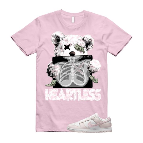 HEART T Shirt to match N Dunk Low WMNS Pink Paisley Essential Pack White Pearl Medium Soft ,FD1449-100 Jezsport.com