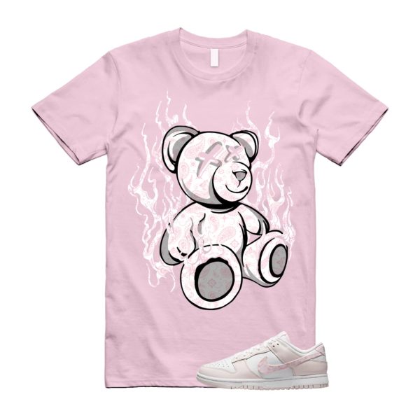 LIT T Shirt to match N Dunk Low WMNS Pink Paisley Essential Pack White Pearl Medium Soft ,FD1449-100 Jezsport.com