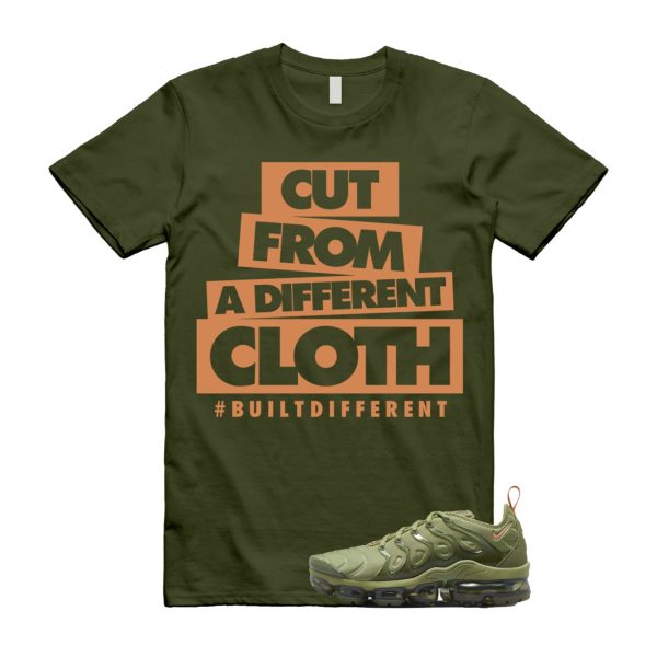 CLOTH T Shirt to match Air VaporMax Plus Alligator WMNS Medium Olive Orange Trance ,FD0295-300 Jezsport.com