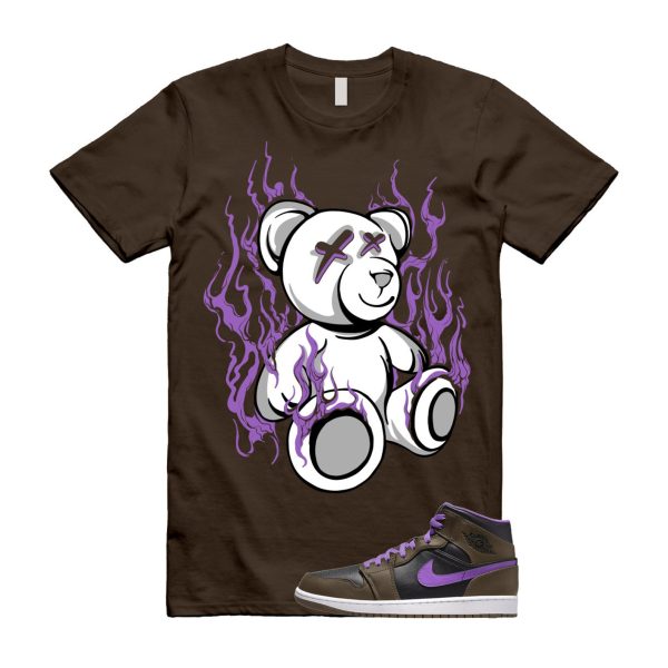 LIT T Shirt to match Air 1 Mid Palomino Purple Mocha Wild Berry Black White Jezsport.com