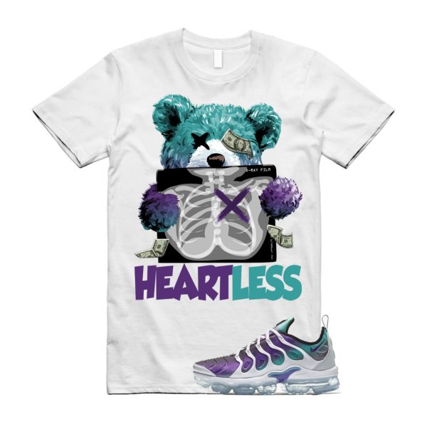 HEART T Shirt to match Air VaporMax Plus Grape Fierce Purple Aurora Green Gradient White Black Jezsport.com