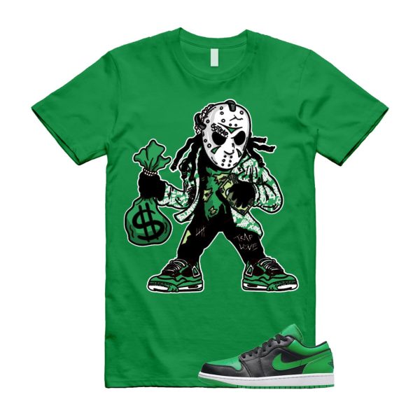 JASON T Shirt to match Air J 1 Low Lucky Green Black White Jezsport.com