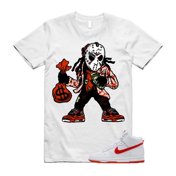 JASON T Shirt to match N Dunk High Low Picante Red White Jezsport.com