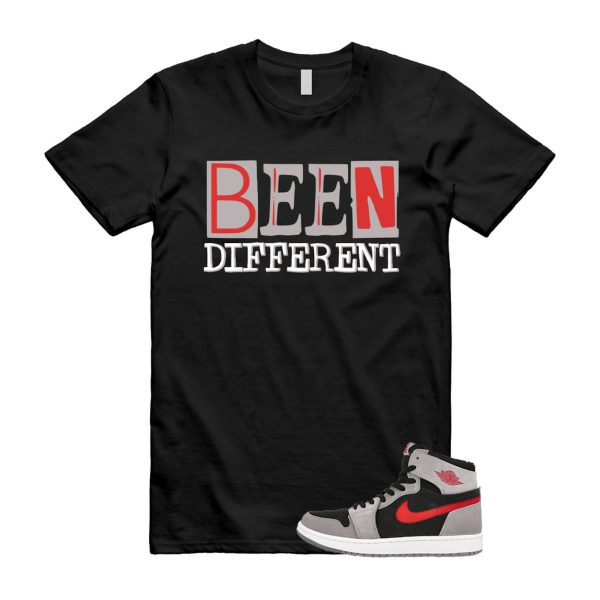 BEEN T Shirt to match Air J 1 High Zoom Comfort 2 Fire Red Cement Grey Black White ,DV1307-060 Jezsport.com