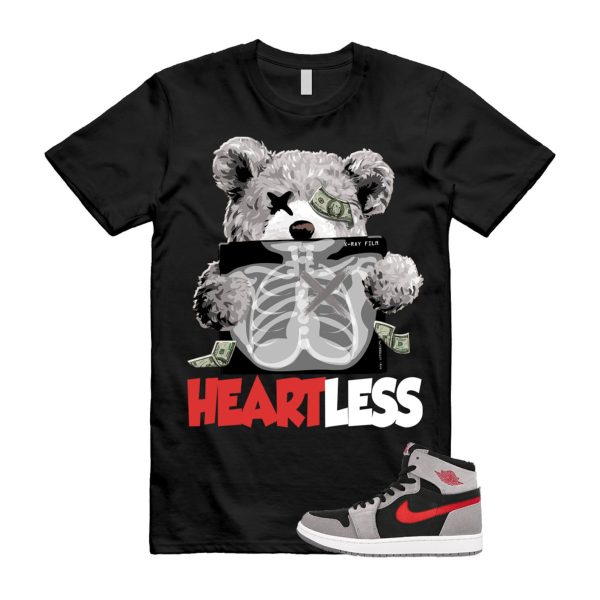 HEART T Shirt to match Air J 1 High Zoom Comfort 2 Fire Red Cement Grey Black White ,DV1307-060 Jezsport.com