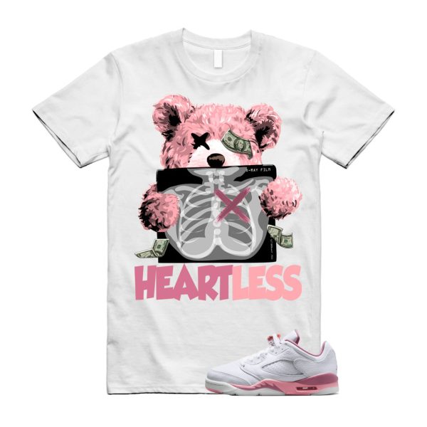 HEART T Shirt to match Air J 5 Low GS Desert Berry White Coral Chalk Black Jezsport.com