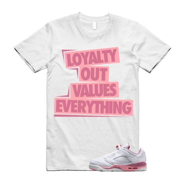 LOVE T Shirt to match Air J 5 Low GS Desert Berry White Coral Chalk Black Jezsport.com