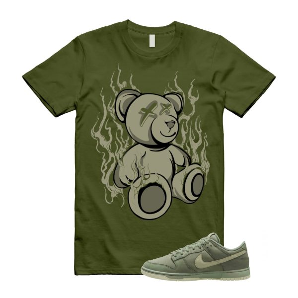 LIT T Shirt to match N Dunk Low Premium Oil Green Olive Aura Phantom ,FB8895-300 Jezsport.com