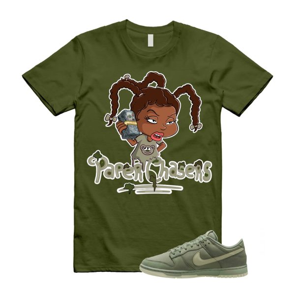 PC T Shirt to match N Dunk Low Premium Oil Green Olive Aura Phantom ,FB8895-300 Jezsport.com