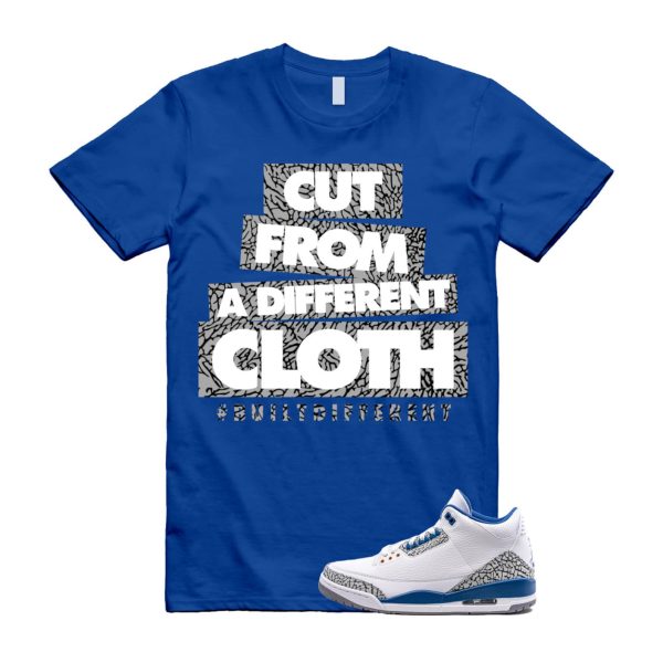 CLOTH T Shirt to match Air J 3 Wizards White Metallic Copper True Blue Cement Grey ,CT8532-148 Jezsport.com