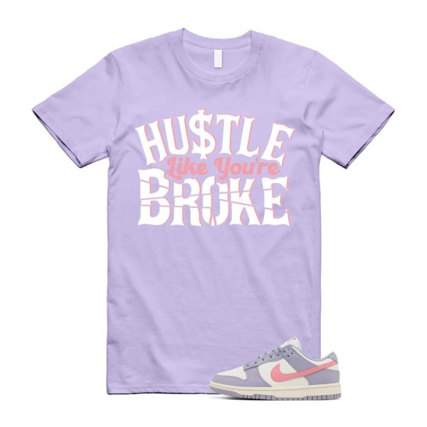 BROKE T Shirt to match N Dunk Low Indigo Haze WMNS Coral Chalk Sail Purple Lavender Pink White Jezsport.com