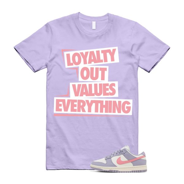 LOVE T Shirt to match N Dunk Low Indigo Haze WMNS Coral Chalk Sail Purple Lavender Pink White ,DD1503-500 Jezsport.com