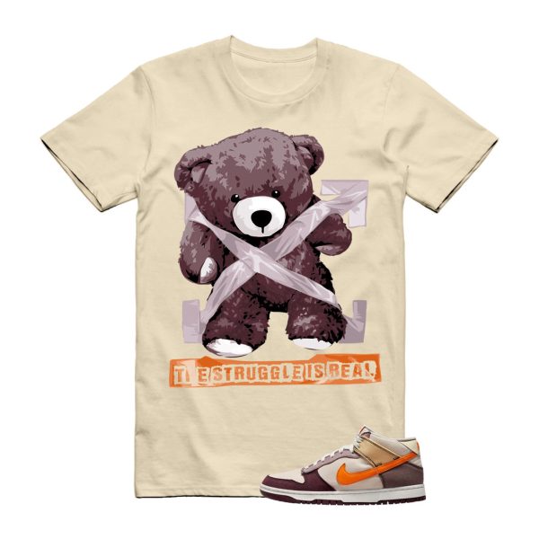 STRUG T Shirt to match N Dunk Mid Coconut Milk Plum Eclipse Vivid Orange Celestial Gold ,DV0830-101 Jezsport.com