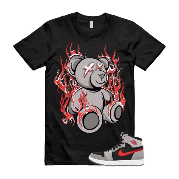 LIT T Shirt to match Air J 1 High Zoom Comfort 2 Fire Red Cement Grey Black White ,DV1307-060 Jezsport.com