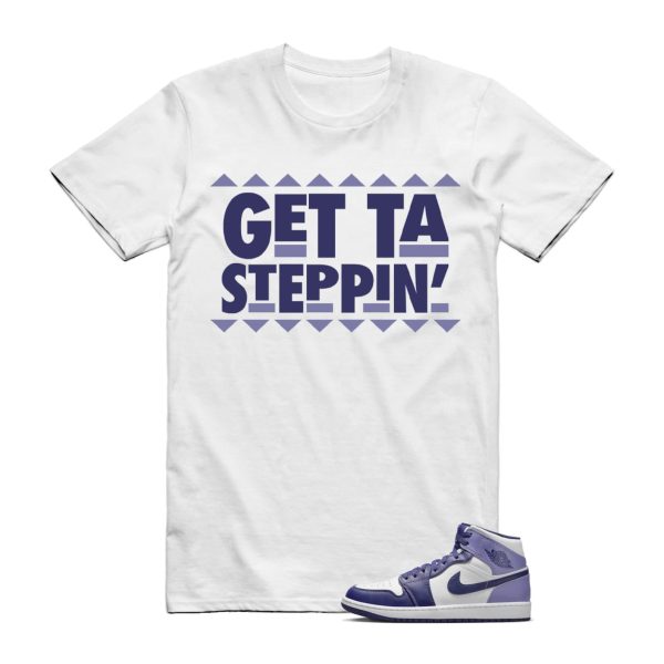 Sky J Purple Blueberry Air Mid Light White T Shirt Match GET Jezsport.com