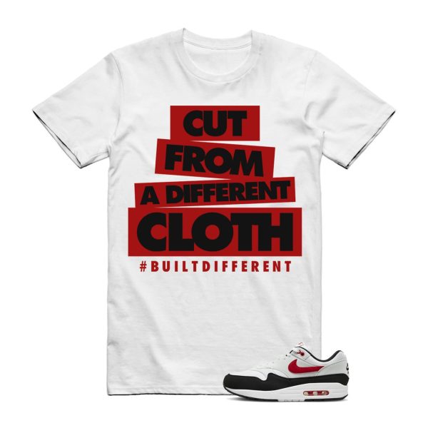 CLOTH T Shirt to match N Air Max 1 Chili 2.0 White University Red Pure Platinum Black Jezsport.com