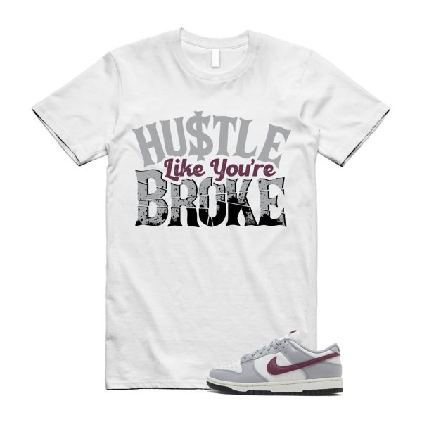 BROKE T Shirt to match N Dunk Low Pale Ivory Redwood WMNS Light Silver Sail Black White Grey Team Red Jezsport.com