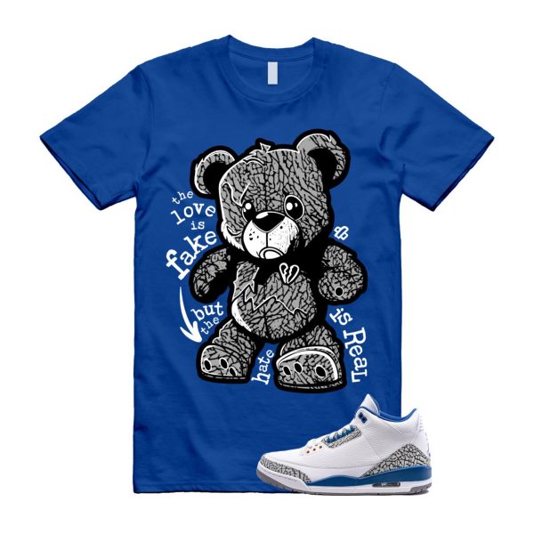 HIS T Shirt to match Air J 3 Wizards White Metallic Copper True Blue Cement Grey ,CT8532-148 Jezsport.com