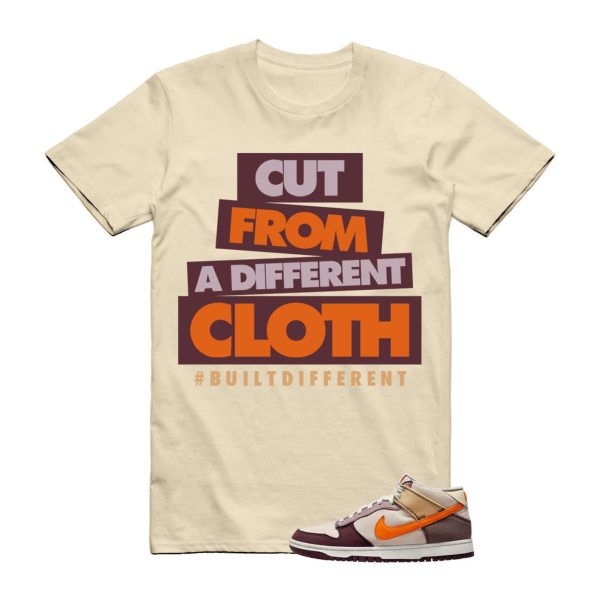 CLOTH T Shirt to match N Dunk Mid Coconut Milk Plum Eclipse Vivid Orange Celestial Gold ,DV0830-101 Jezsport.com