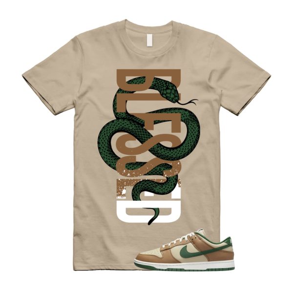 Dunk Tan Retro Rattan Gorge Green Sail Dark Driftwood Low T Shirt Match SNAKEBLS ,FB7160-231 Jezsport.com