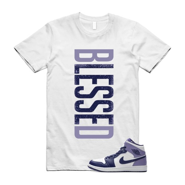 Sky J Purple Blueberry Air Mid Light White T Shirt Match VERTBLS ,Fd9082-103 Jezsport.com