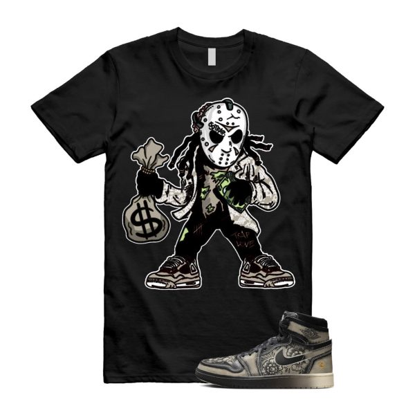 Día De Muertos 1 High Zoom Air CMFT 2 Pale Ivory Black Day Of The Dead T Shirt Match JASON Jezsport.com